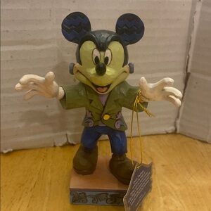 Jim Shore Disney Mickey Mouse Frankenstein Halloween Figurine NWT About 5 in